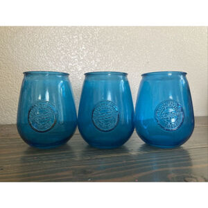 Set of 3 100% Authentic Recycled Glass 5" Jars